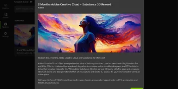 Free Adobe Creative Cloud with RTX GPU Reward